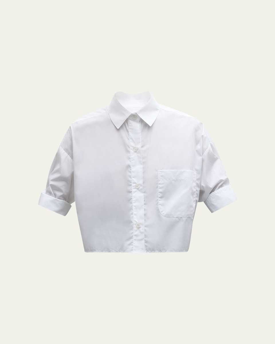 Next Ex Cropped Shirt in Superfine Cotton